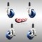 Service Caster 3 Inch 316SS Solid Poly Swivel 1-1/8 Inch Expanding Stem Caster Brake SCC, 2PK SCC-SS316EX20S314-SPUS-2-TLB-2-118 - alternate 4